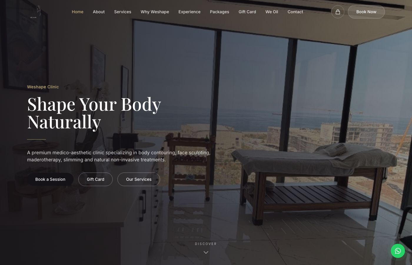 WeShape Clinic website